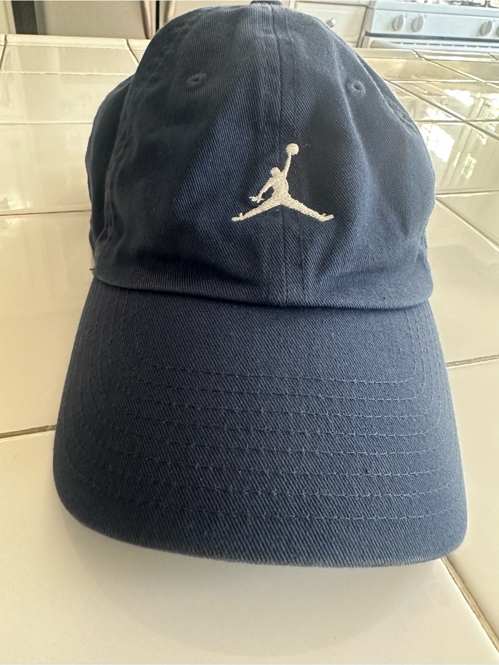 Nike Air Jordan Navy Blue Jumpman Embroidered Baseball Cap